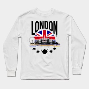 London - black text Long Sleeve T-Shirt